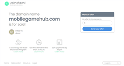 Desktop Screenshot of mobilegamehub.com